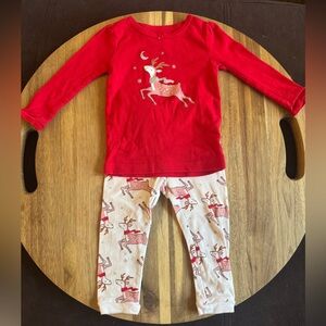 Carter’s Red Reindeer Holiday Jammies Set